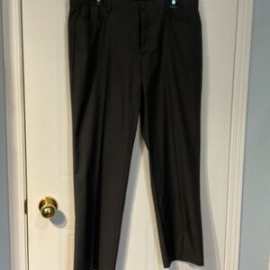 Mexx Dress Pants Mens 34 Dark Grey Excellent Regular Fit Flat Front Trousers